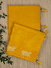 Yellow Dola silk Zari Buti  Banarasi Saree