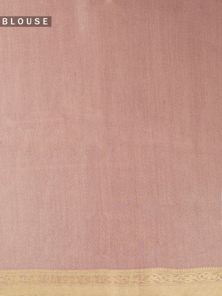 Pink Tissue Zari Weave Banarasi Saree