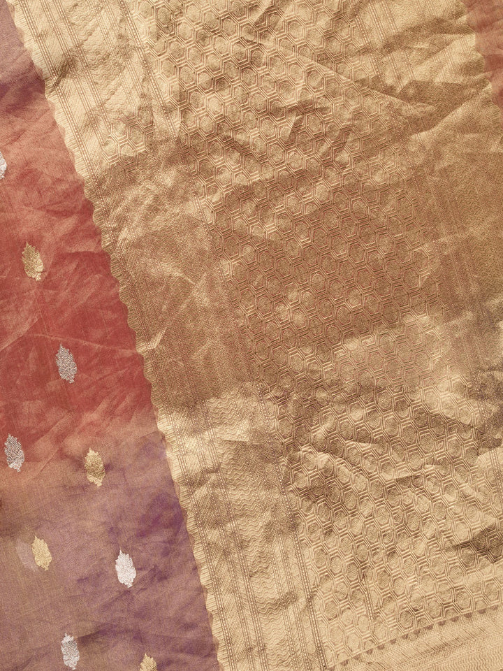 Purple Pure Tissue Sonarupa Butis Banarasi Saree