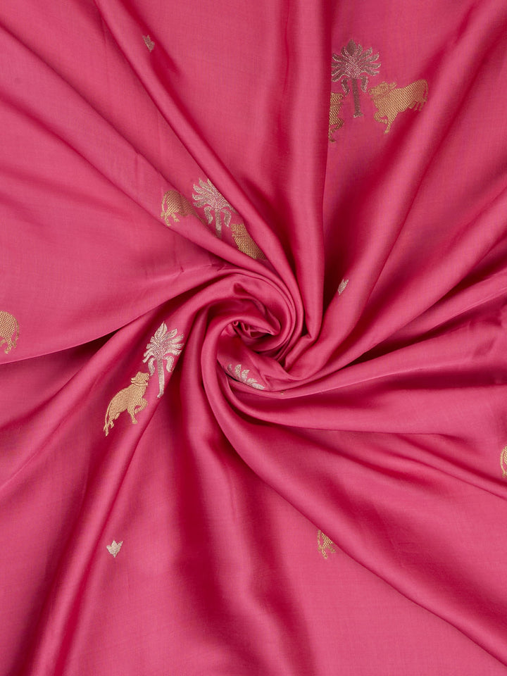 Pink Mysore Silk Sonarupa Buta Banarasi Saree