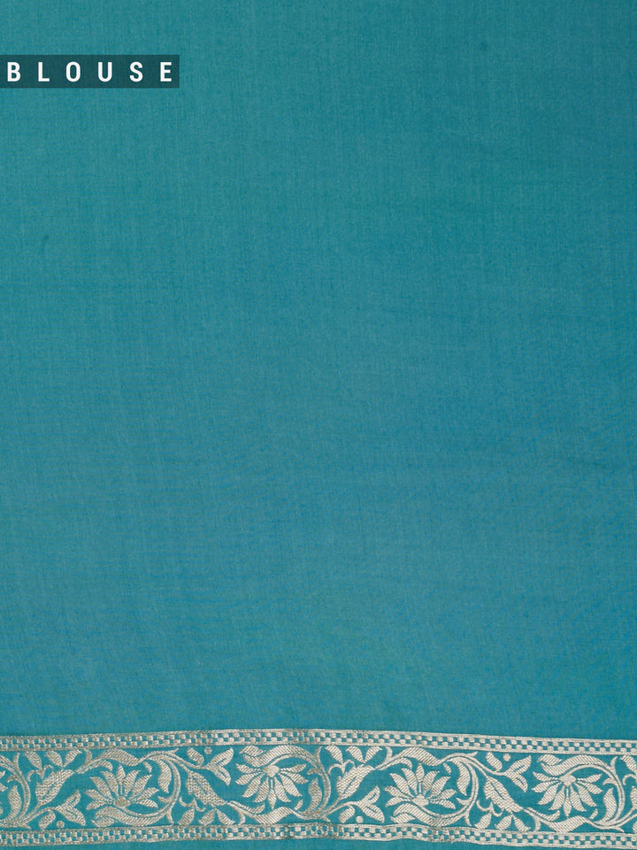 Green Mysore Silk Sonarupa Buta Banarasi Saree