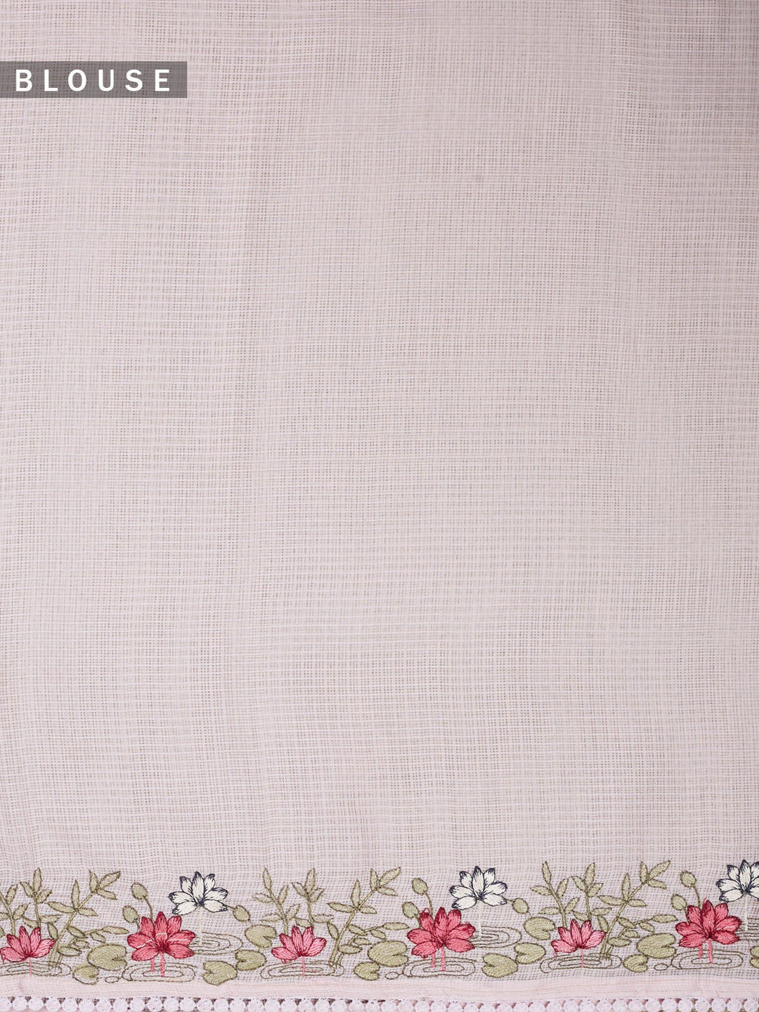 Pink Supernet Thread Butas Banarasi Saree_5