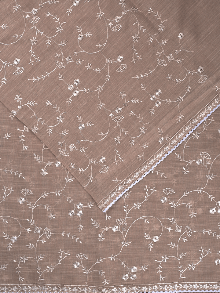 Purple Cotton Jaal Banarasi Saree