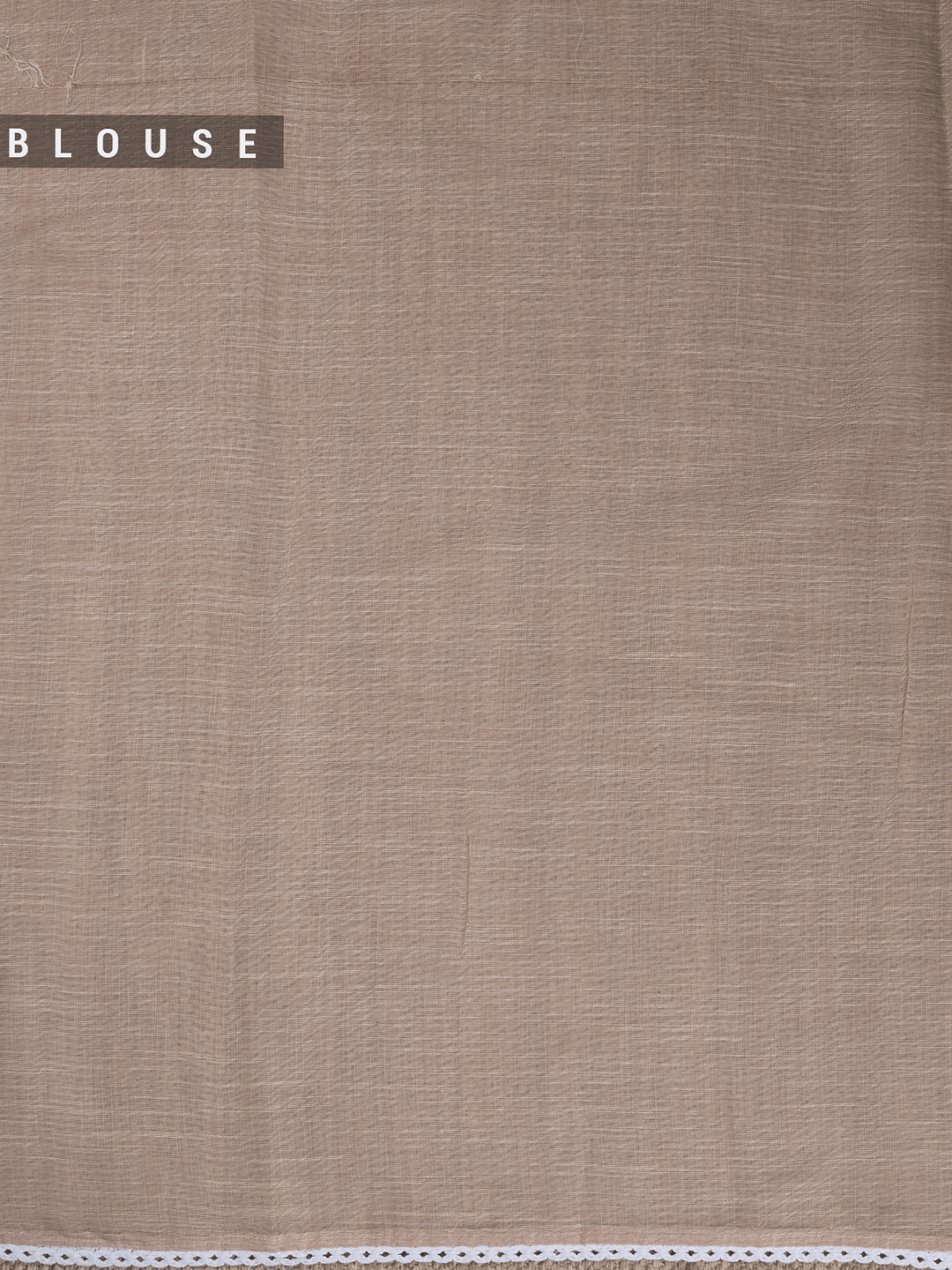 Beige Cotton Plain Banarasi Saree_4