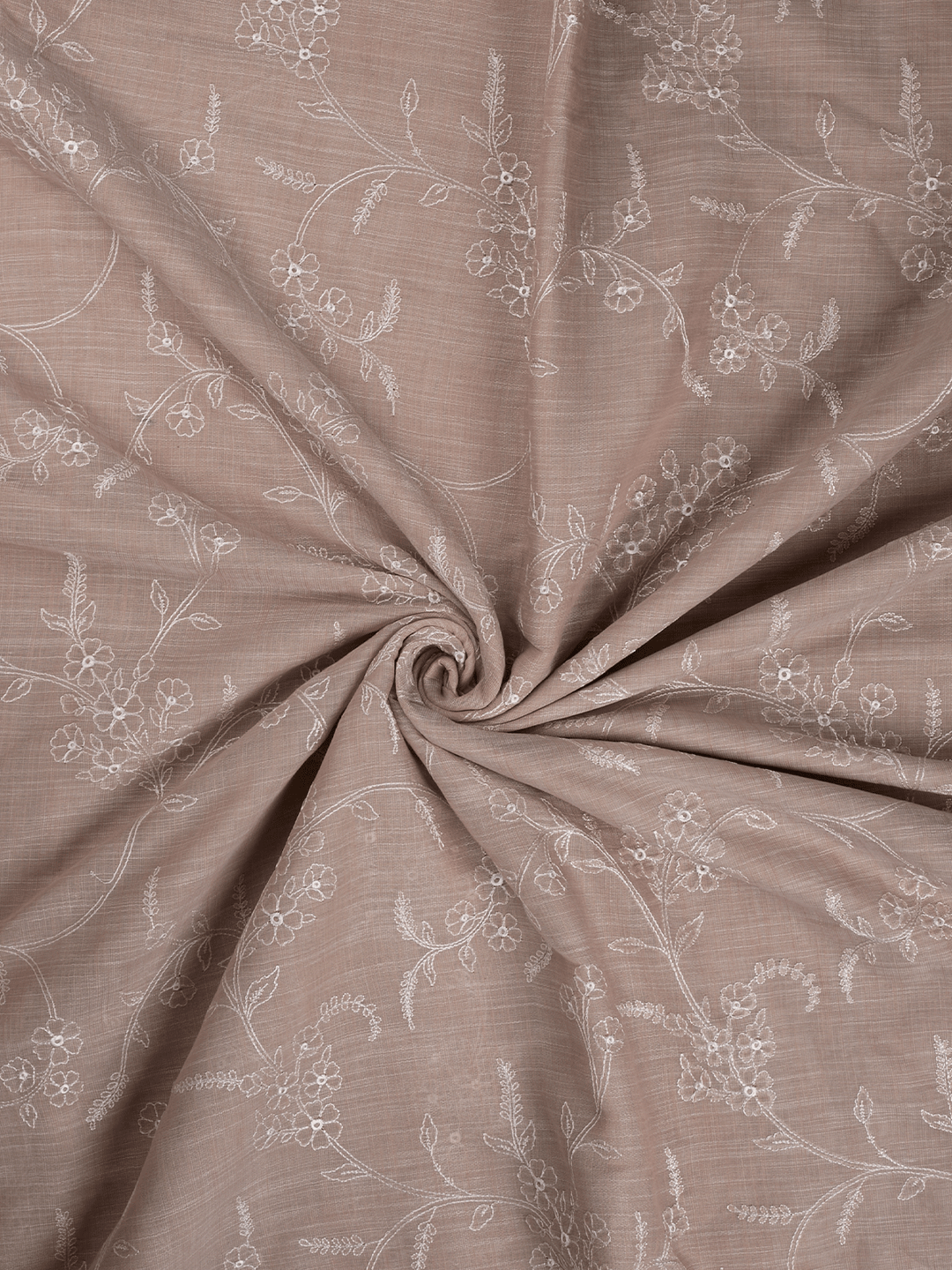 Beige Cotton Plain Banarasi Saree_5