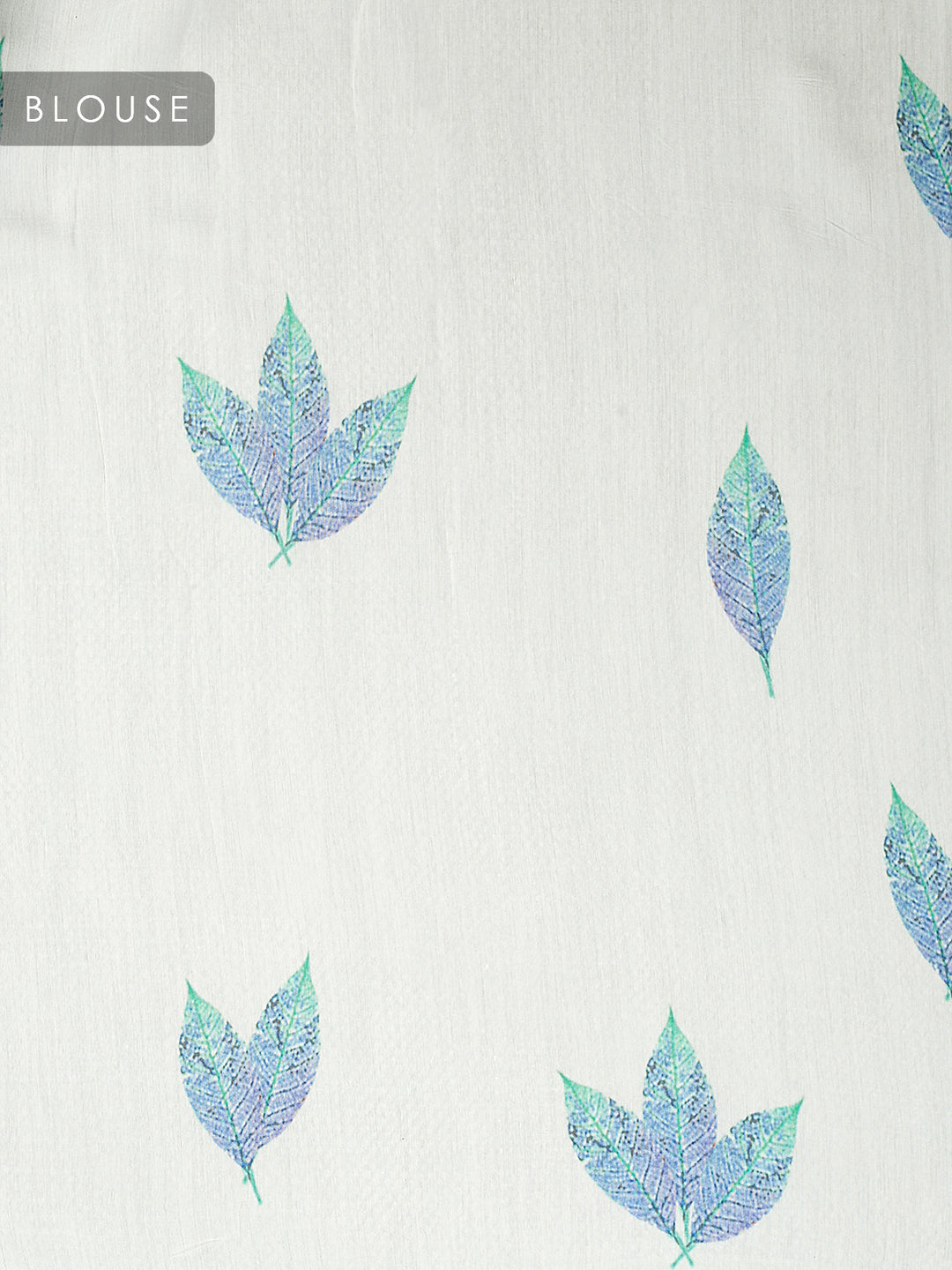 White Organza Silk Printed Banarasi Saree_5