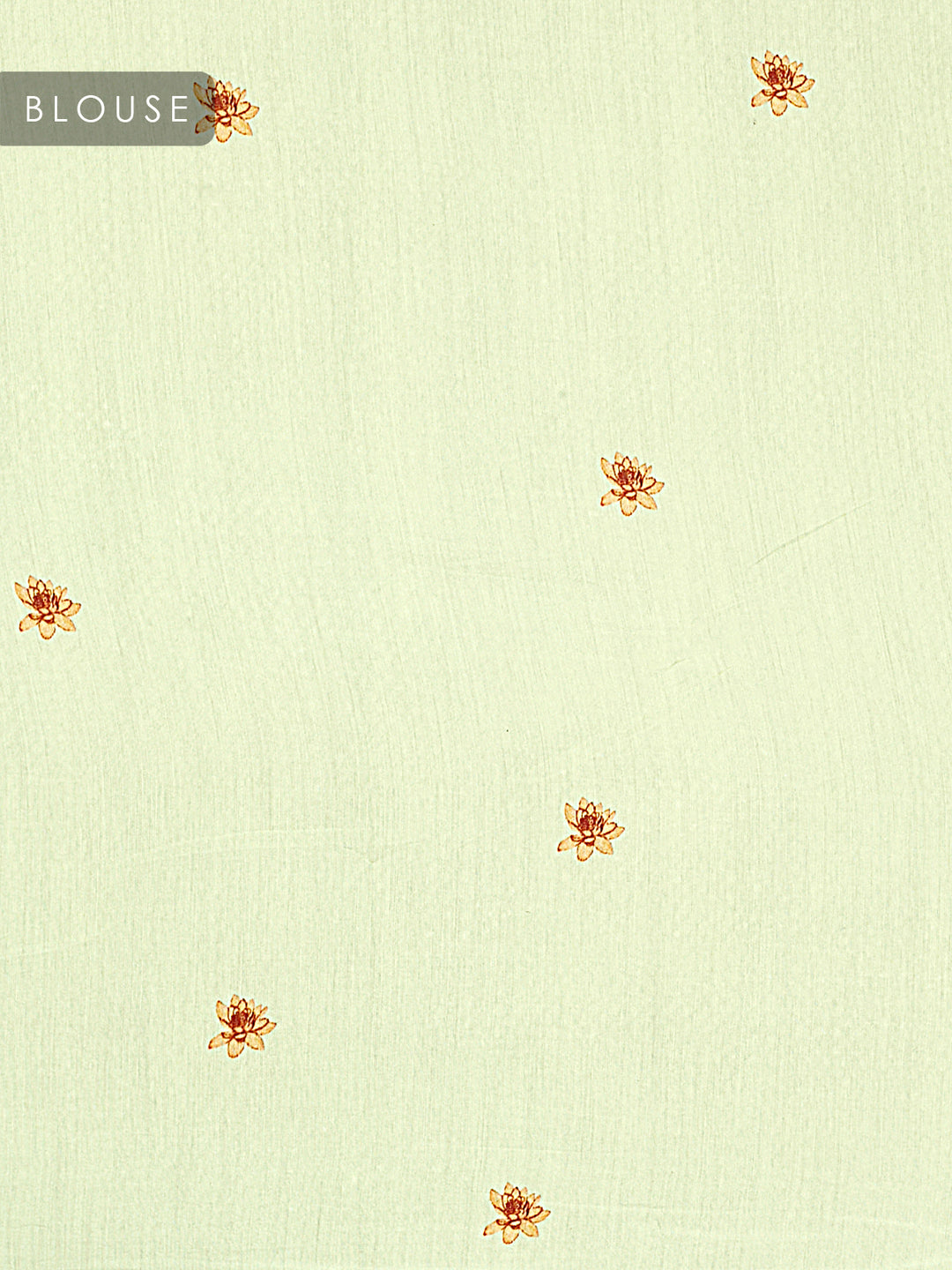 Green Organza Silk Printed Banarasi Saree_5