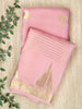 Pink Organza Silk Gold Zari Buti (Kadwa) Banarasi Saree