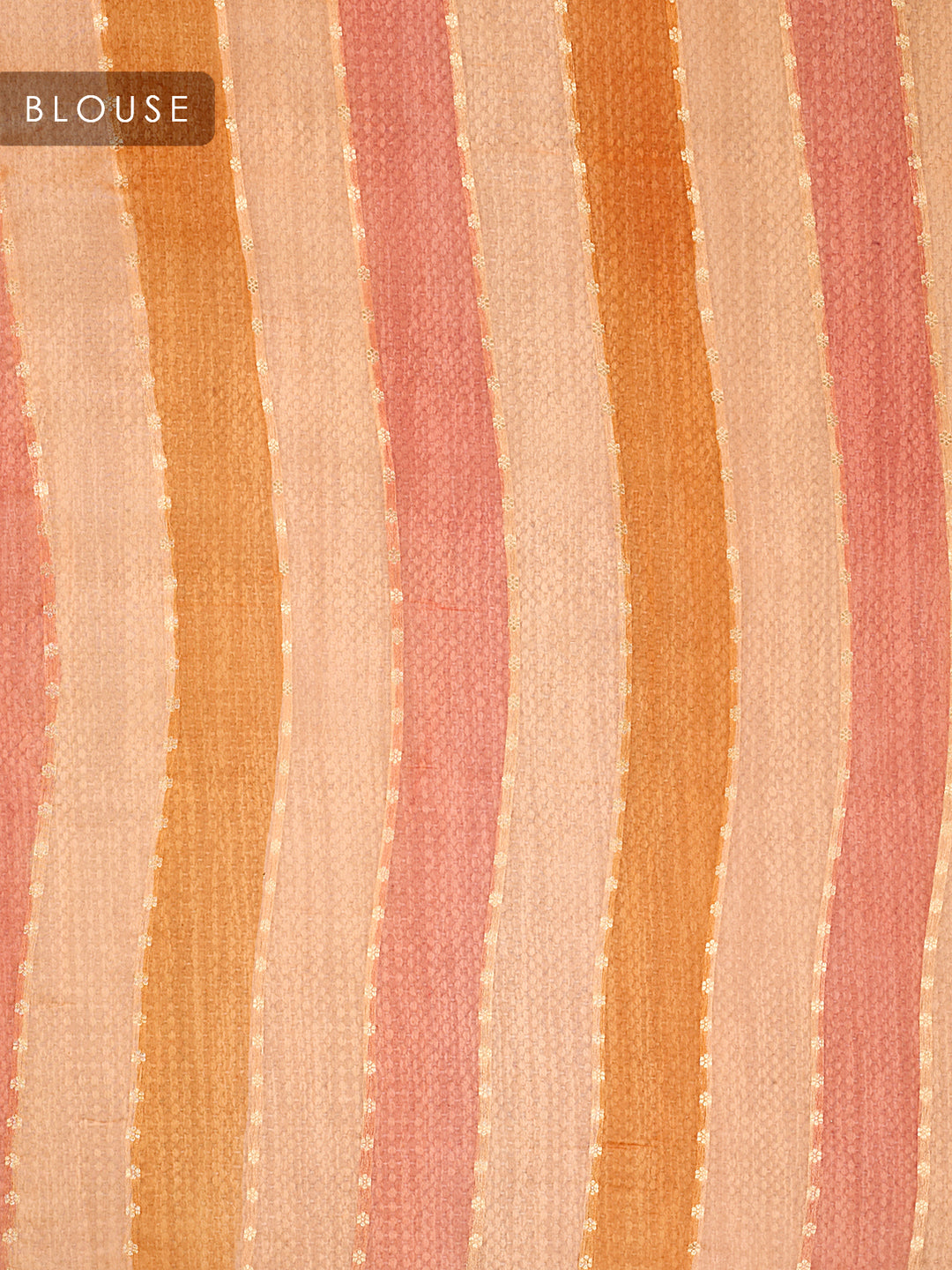 Orange Organza Silk Banarasi Saree_5