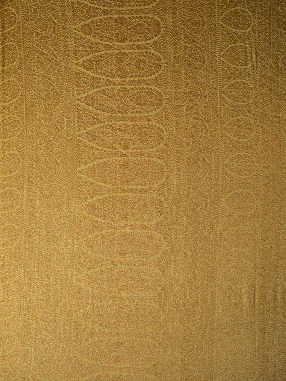 Butter Yellow Shaded Khaddi Georgette Silk Banarasi Saree_3