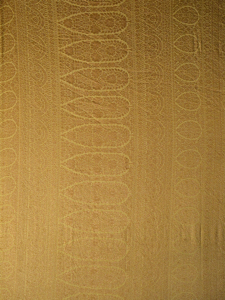 Butter Yellow Shaded Khaddi Georgette Silk Banarasi Saree