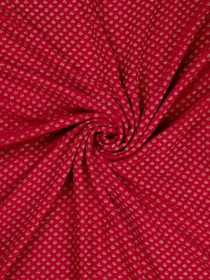 Rani Pink Khaddi Georgette Silk Banarasi Saree