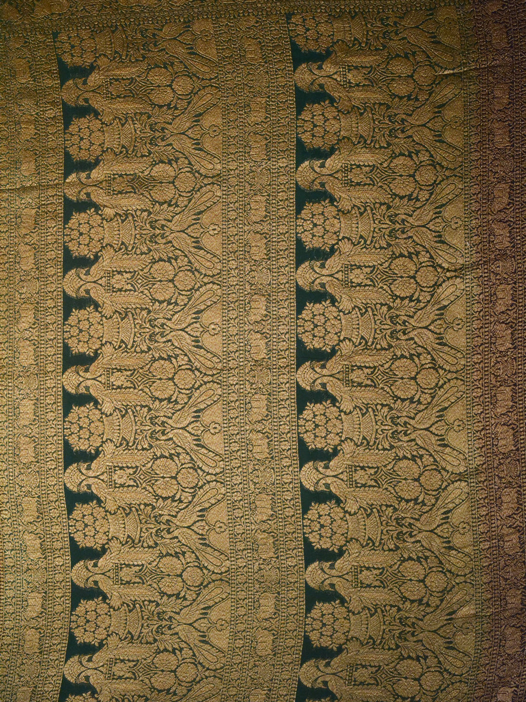 Red Khaddi Georgette Silk Banarasi Saree_3