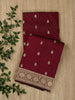 Maroon Katan Silk Banarasi Saree