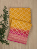 Yellow Shaded Khaddi Georgette Banarasi Saree