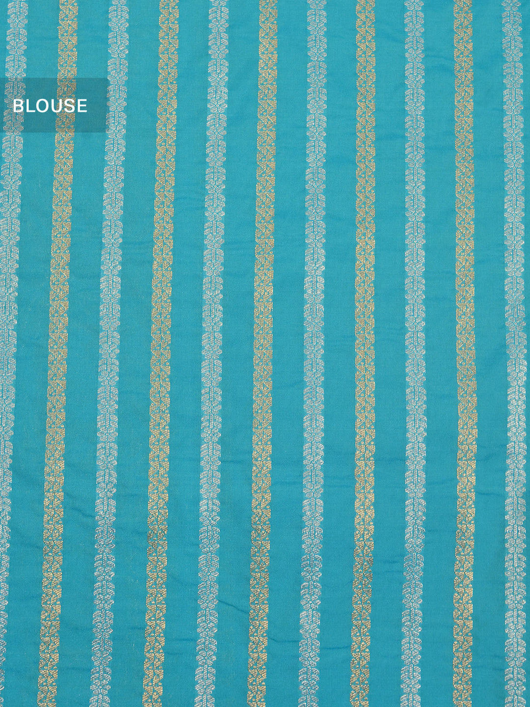 Firozi Semi Katan Banarasi Saree_5