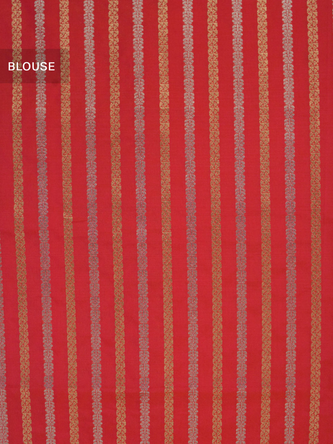 Hot Pink Semi Katan Banarasi Saree_5