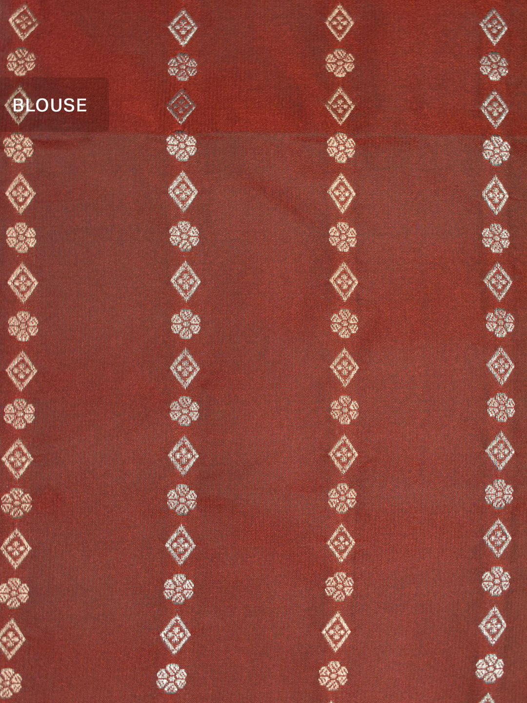 Maroon Semi Katan Banarasi Saree_5