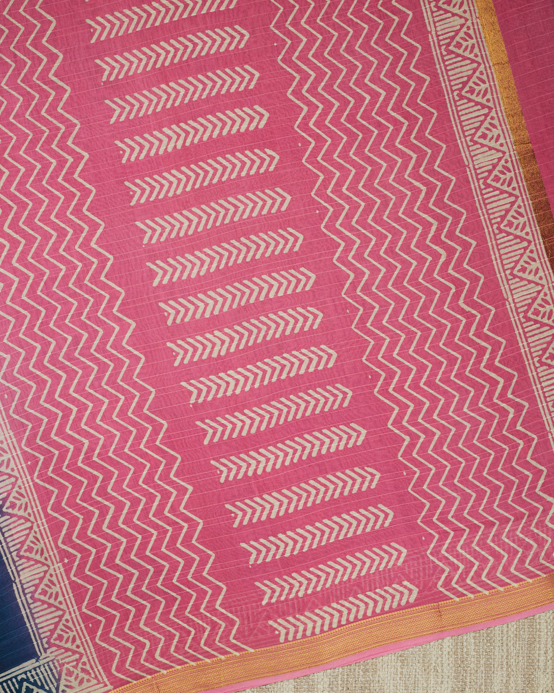 Blue Maheshwari Banarasi Saree_4