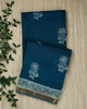Blue Maheshwari Banarasi Saree