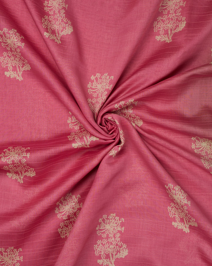 Pink Maheshwari Banarasi Saree