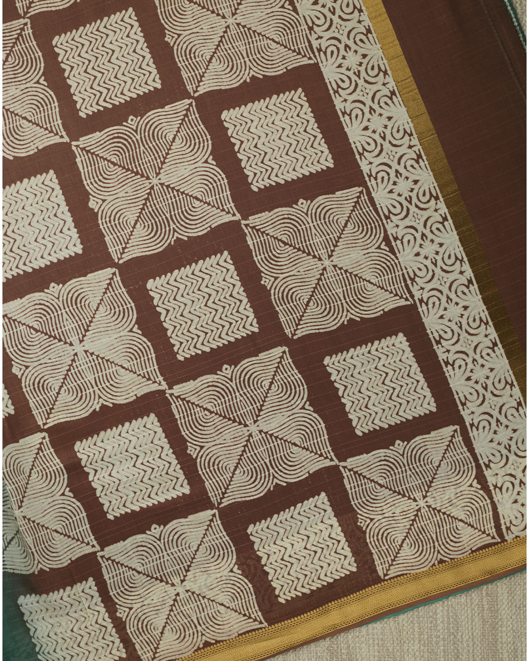 Green Maheshwari Banarasi Saree_4