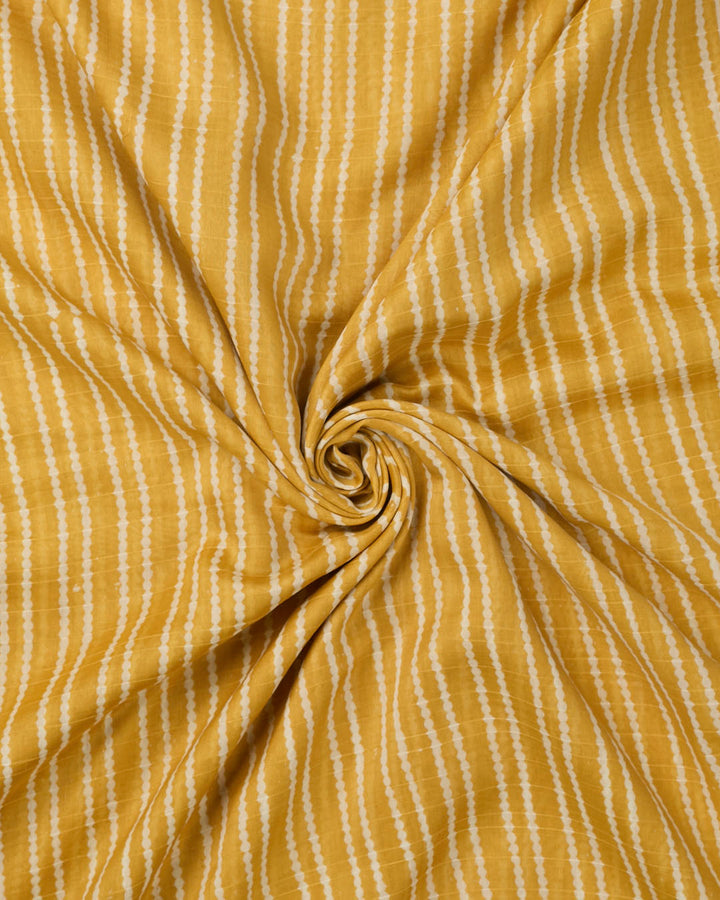 Yellow Maheshwari Banarasi Saree