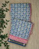 Blue Maheshwari Banarasi Saree