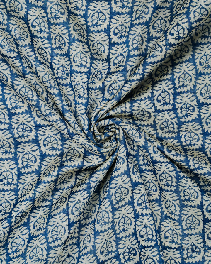 Blue Maheshwari Banarasi Saree