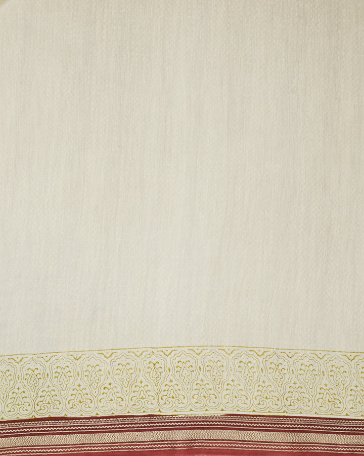 Brown Maheshwari Banarasi Saree