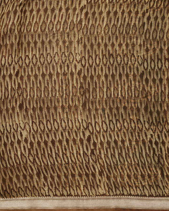 Brown Maheshwari Banarasi Saree