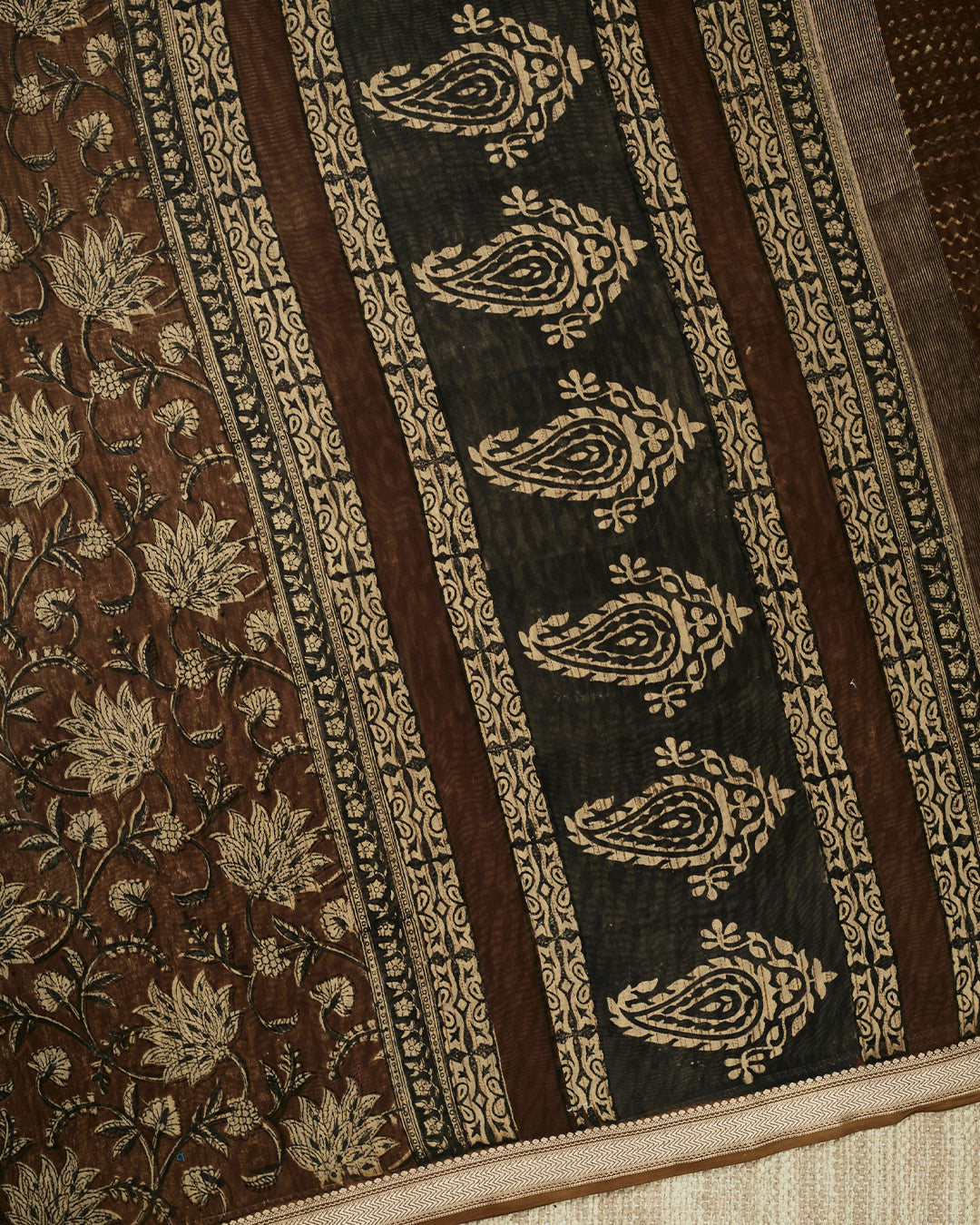 Brown Maheshwari Banarasi Saree_4