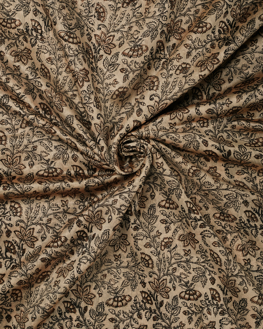 Grey Maheshwari Block Print Banarasi Saree_3