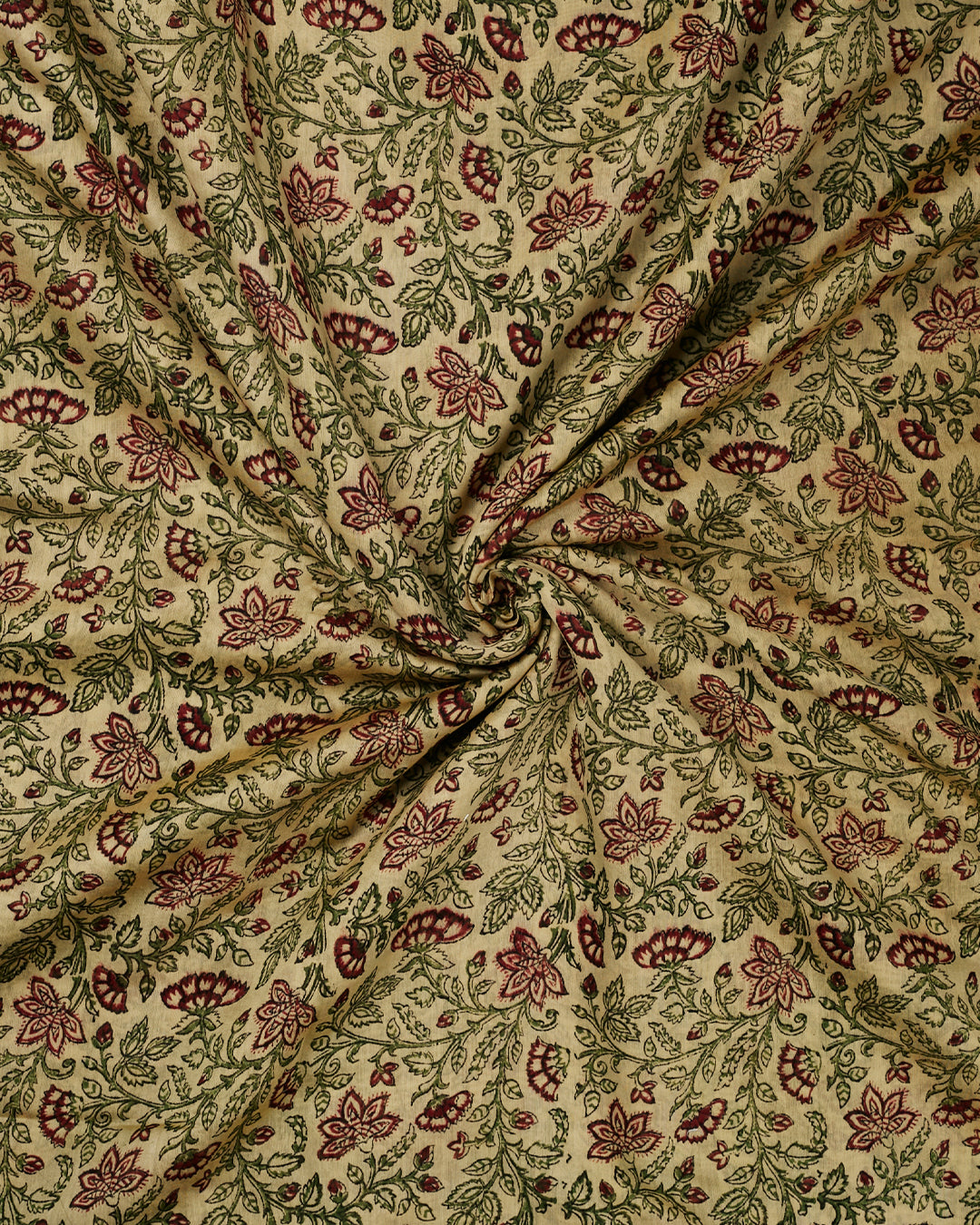 Green Maheshwari Block Print  Banarasi Saree_3