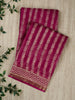 Purple Kota Printed Banarasi Saree
