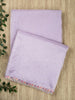 Purple Semi Tissue Plain Banarasi Saree