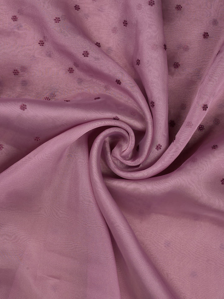 Wine Semi Tissue Plain Banarasi Saree