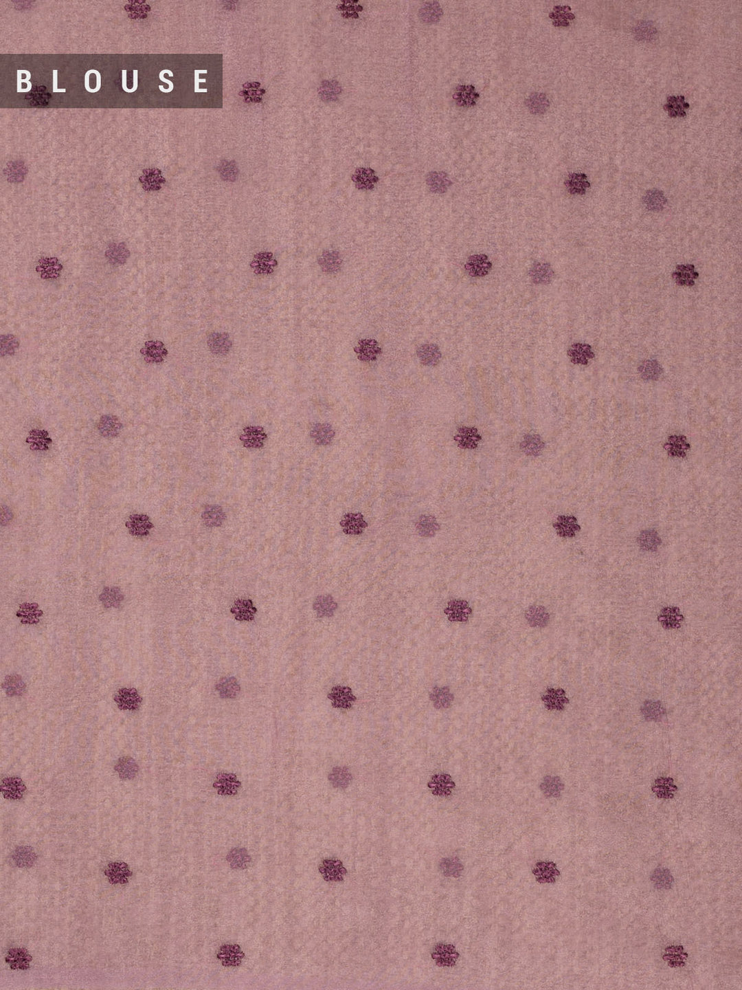 Wine Semi Tissue Plain Banarasi Saree_5