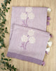Purple Linen Plain Banarasi Saree