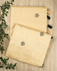 Beige Linen Plain Banarasi Saree