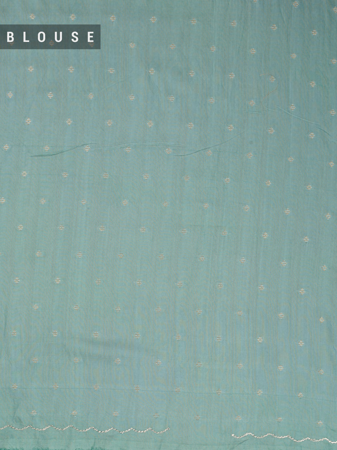 Green Organza Plain Banarasi Saree_5