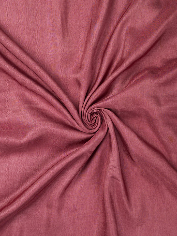 Pink Dola Silk Plain Banarasi Saree