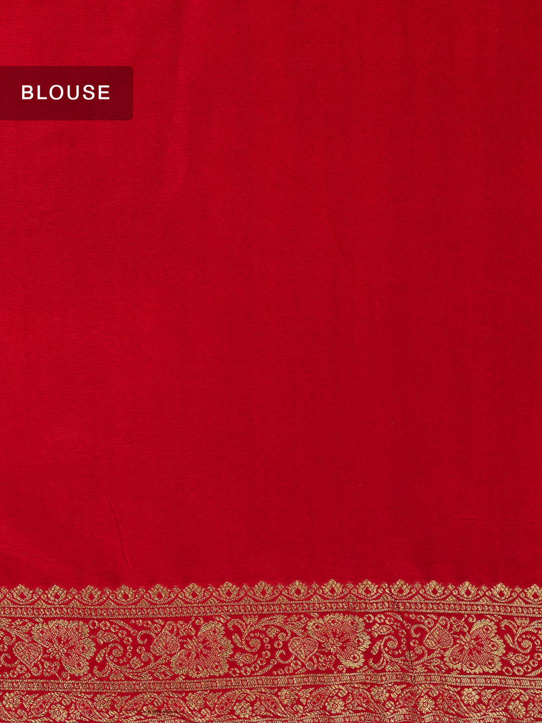 Red Dola Silk Zari Jaal And Meena Work Banarasi Saree_5