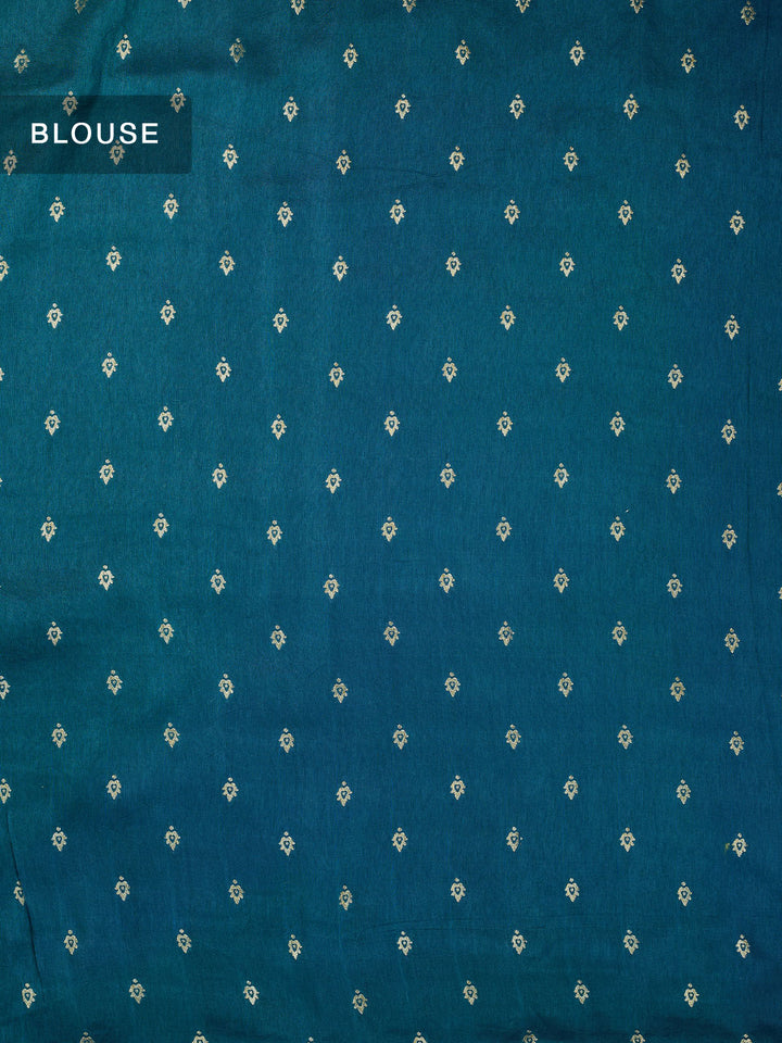 Green Dola Silk Zari Jaal And Meena Work Banarasi Saree