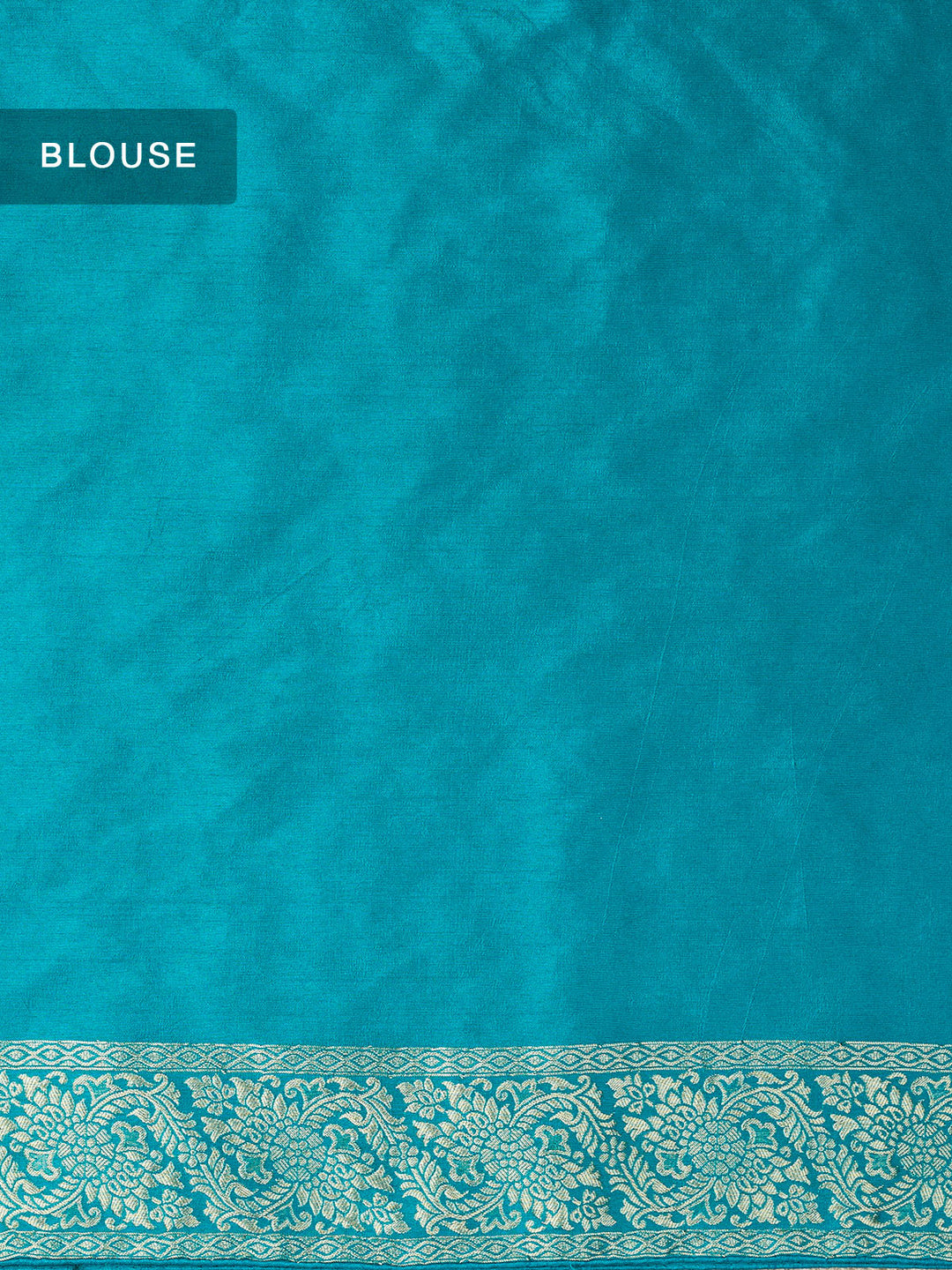 Firozi Dola Silk Zari Jaal And Meena Work Banarasi Saree_5