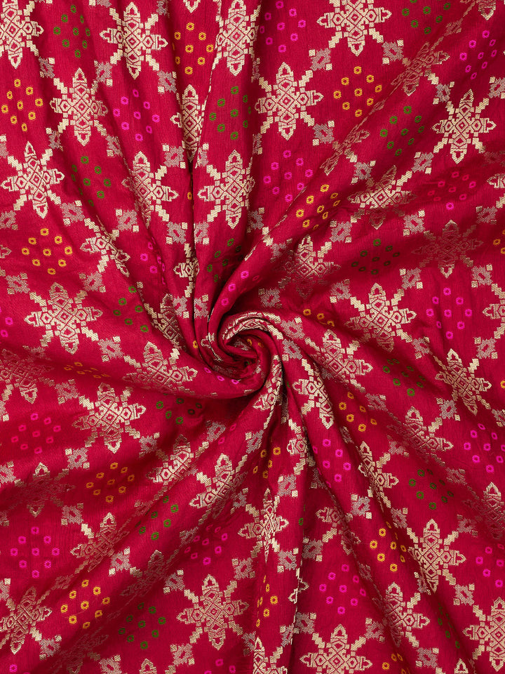 Maroon Dola Silk  Banarasi Saree