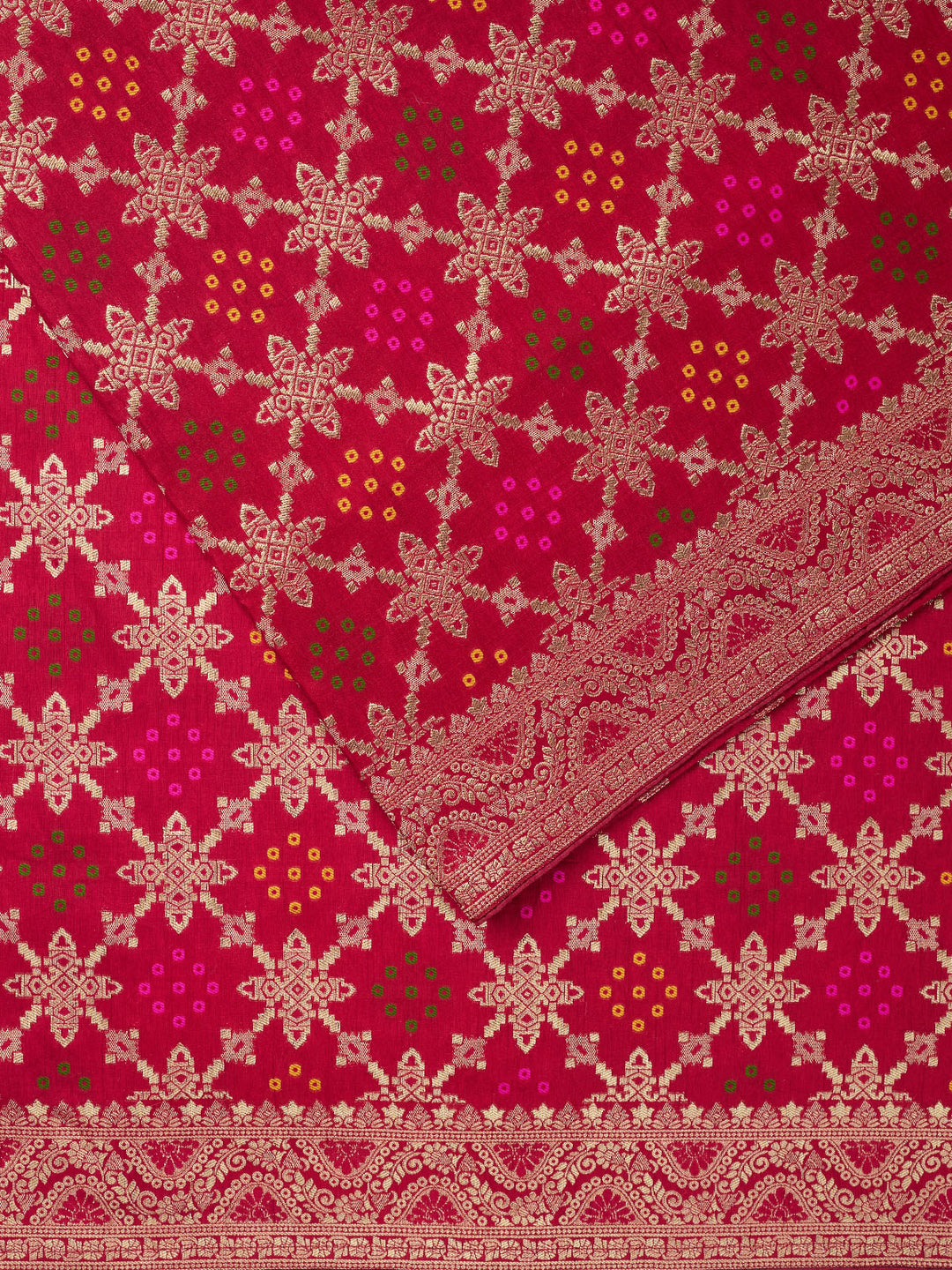 Maroon Dola Silk  Banarasi Saree_2