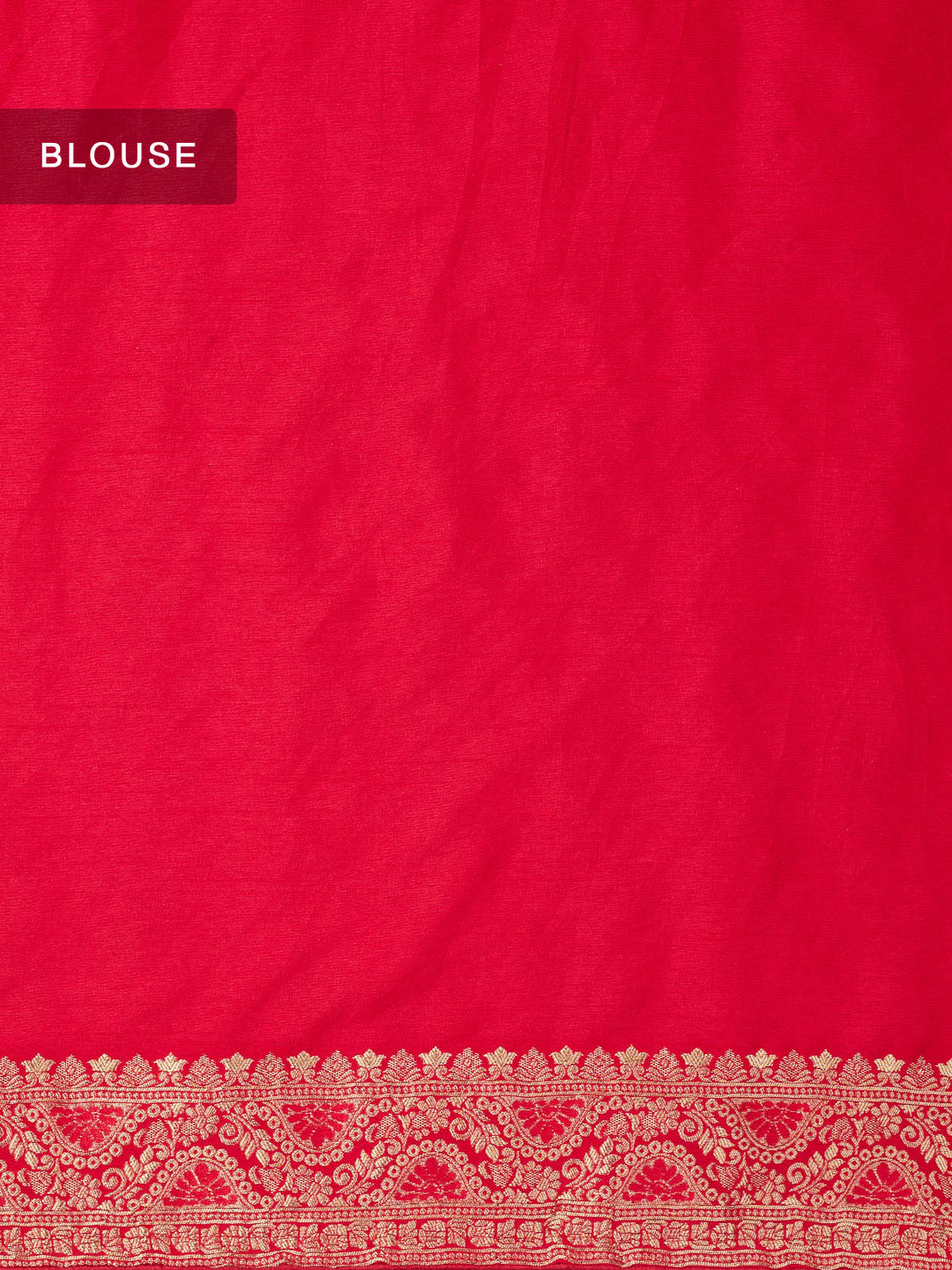 Red Dola Silk Banarasi Saree_5