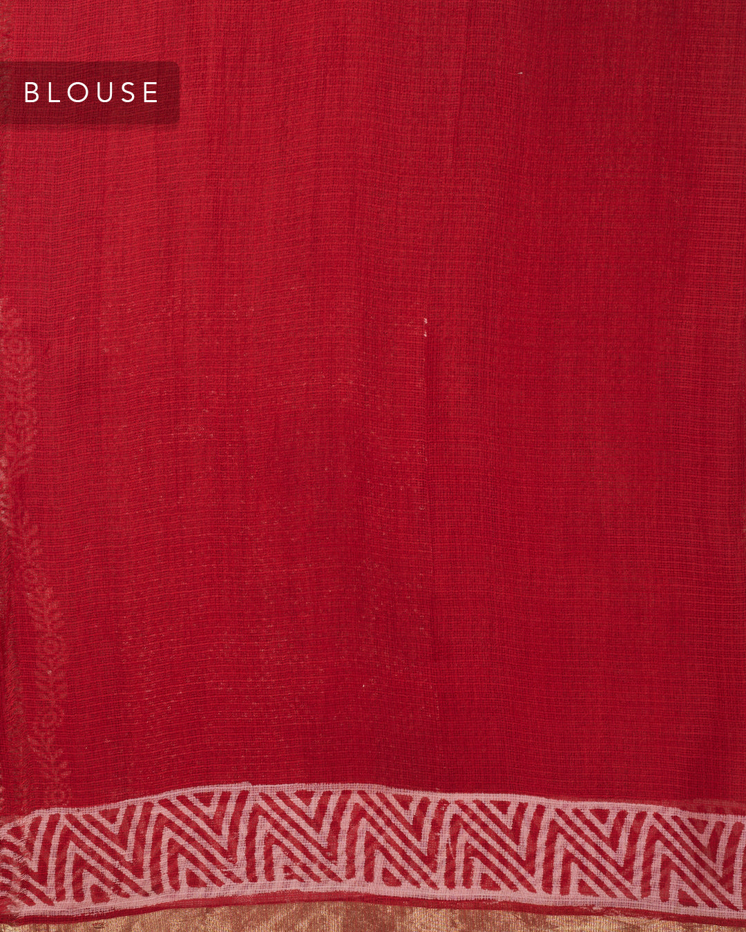 Red Kota Printed Banarasi Saree_5