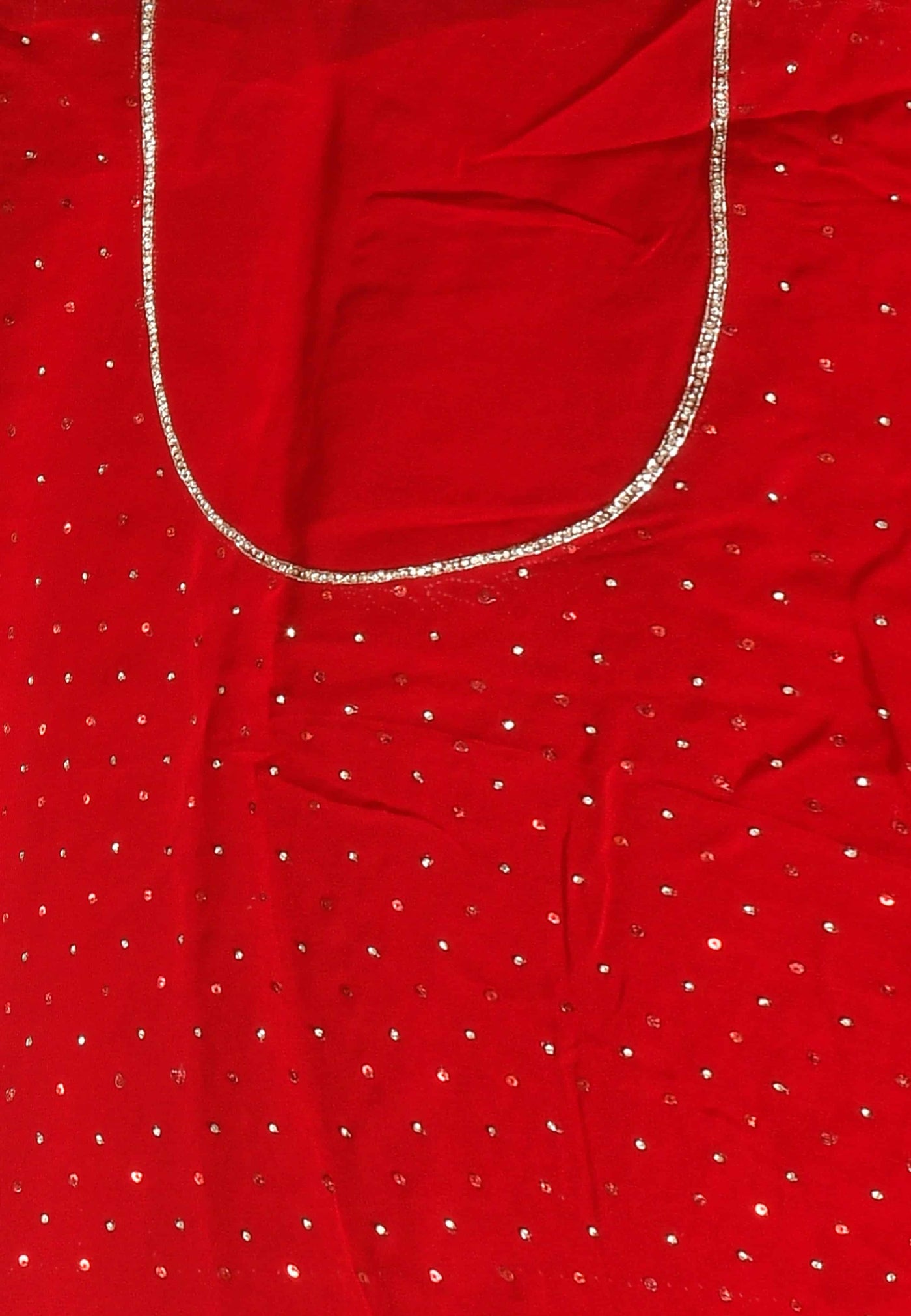 Red Georgette Festive Wear Saree